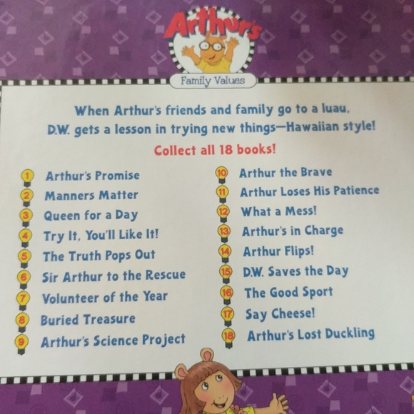 Arthurs Family Values Children Books Lot of 2 Books 4 and 5 - Picture 14 of 14